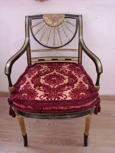 Art. 880, Classic armchair for houses, decorated wood
