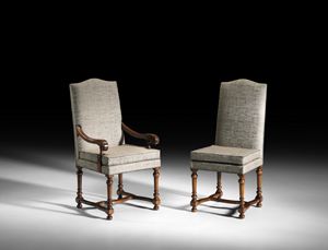 Art. 97/A chair with armrests, Chair from the Emilian style of the XVIII century