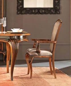 Bourbon Art. 90.7086, Classic chair head of the table with tapered legs
