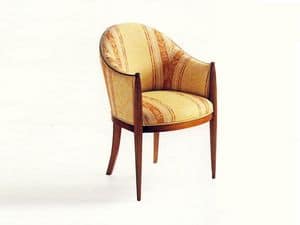 De Quincey, Classic upholstered armchair for hotel