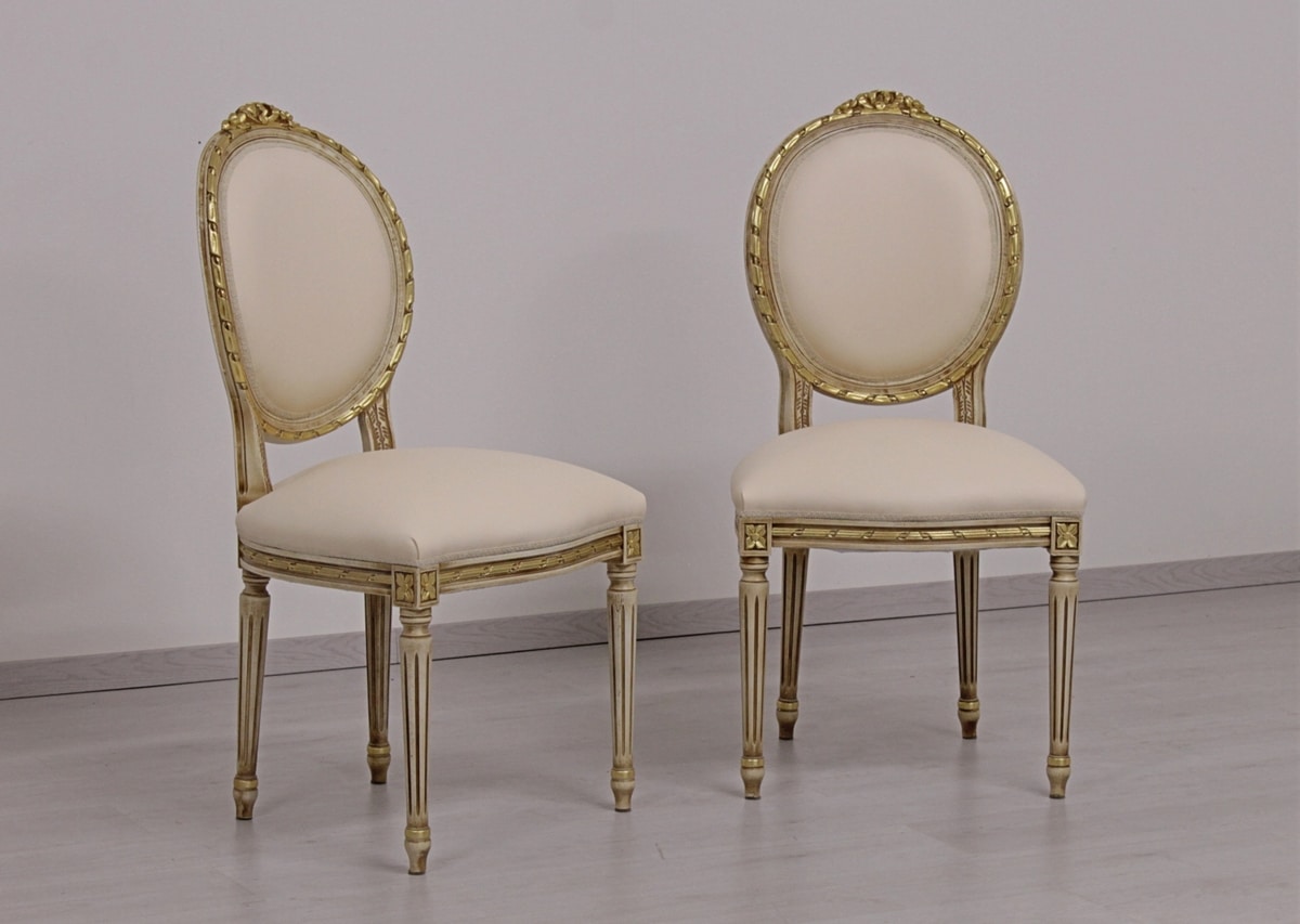 Medallion chair for Hotel, restaurant, bar: Louis XVI