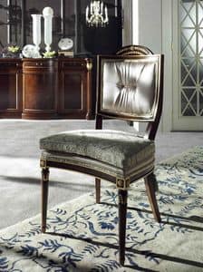 650, Classic luxury chair, beechwood, upholstered seat and back