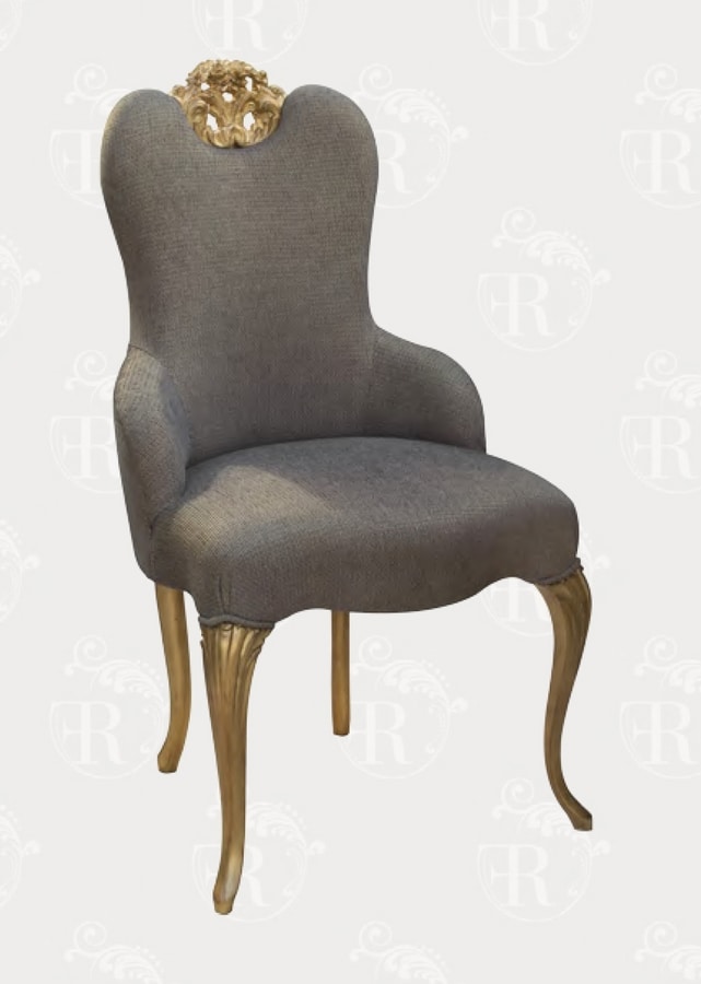 Art. 027, Dining chair with decorative carving