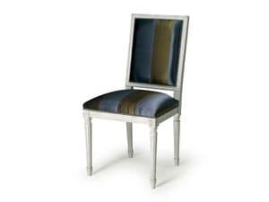 Art.102 chair, Chair with padding for dining rooms, Louis XVI style