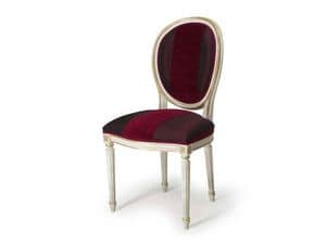 Art.104 chair, Chair with oval padded backrest, Louis XVI Style