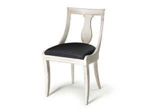Art.465 chair, Classic style chair in wood for bars, restaurants and hotels