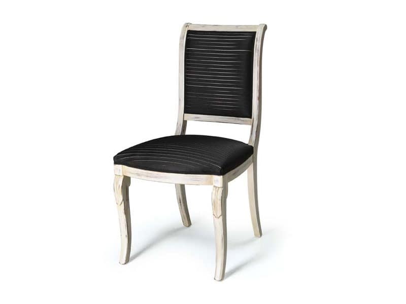Art.466 chair, Chair for dining rooms without armrests, classic style