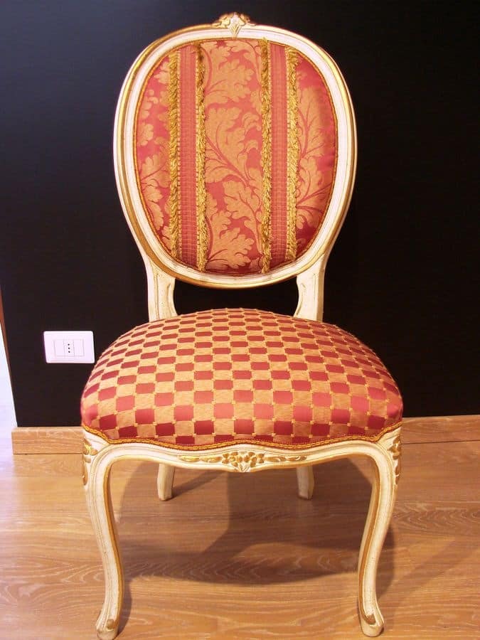 Art. 830, Luxury classic chair for home, Louis XV style