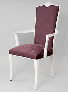 BS458A - Chair, Classic style chair with armrests