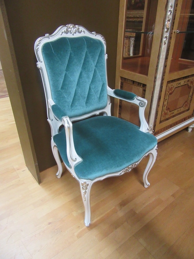 Chair 1427, Upholstered classic style luxury chair