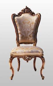 F867, Carved armchair with padded seat and backrest