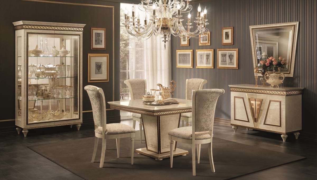 Fantasia chair, Luxurious dining chair, in neoclassical style