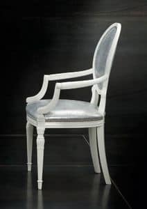 Museum Art. 94.985, Chair with armrests, classical, padded, with nails