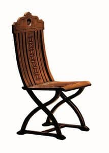 Orbetello ME.0977, Walnut inlaid chair, for classic lounges