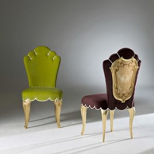 Palazzo PL213, Elegant dining chair with carved legs