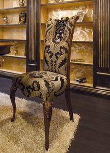 Royal chair, Classic dining chair, with precious carving