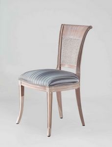 S18, Classic style chair with cane back