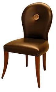 Saint Cloud VS.1254, Padded chair with central rosette, in classic style