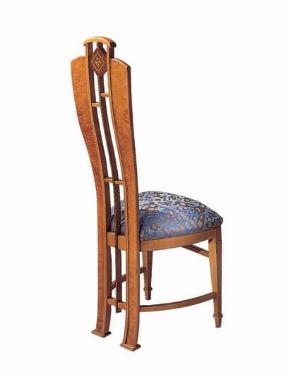 SE25 chair, Chair classic luxury, plated in briar, anatomic line
