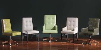 Star Chair, Multi-purpose chair, in leather, with customizable polishing