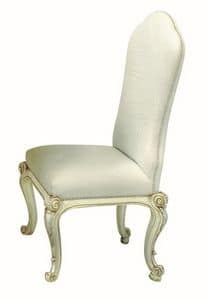 Steinmetz LU.0970, Upholstered chair in wood with floral trim