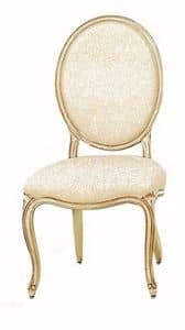 Tavernier LU.0981, Classic padded wooden chair with round back