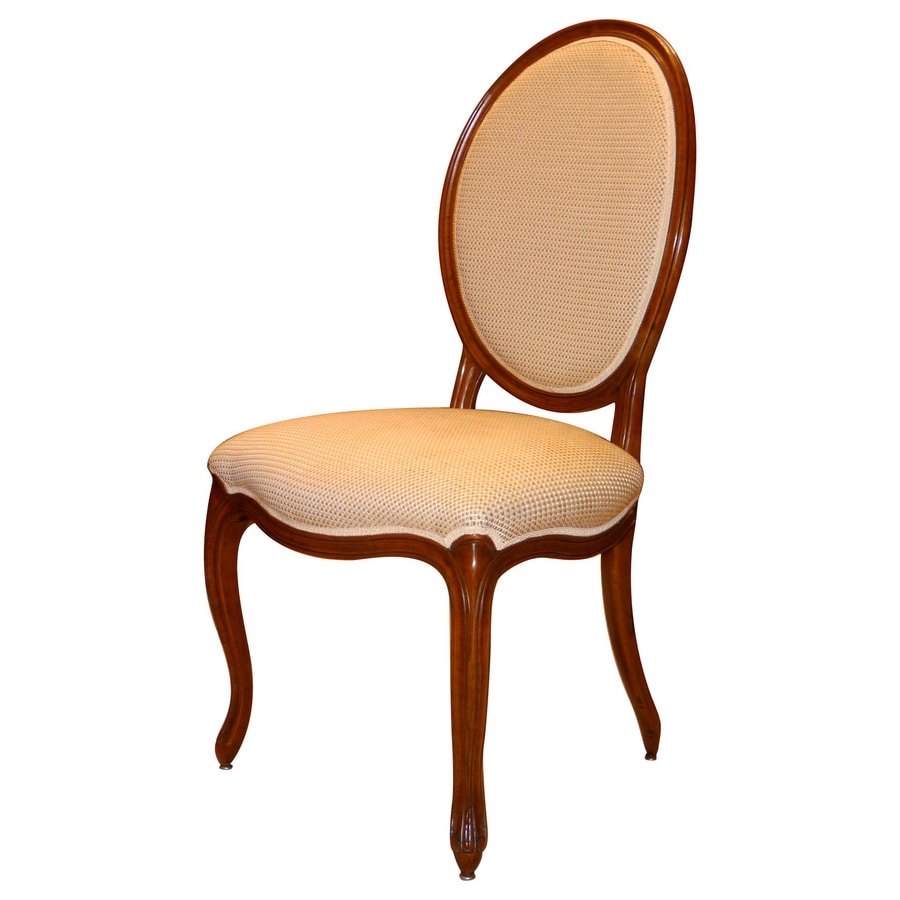 Tavernier LU.0981, Classic padded wooden chair with round back