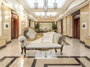 99/Monet 2, Rococo style chaise longue ideal for luxury hotel