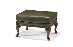 1762/O, Pouf upholstered in leather