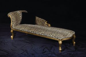 Cleopatra Animalier, Leoparded daybed, baroque style