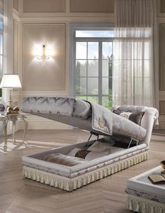 PRINCIPE dormeuse, Classic daybed, with storage unit