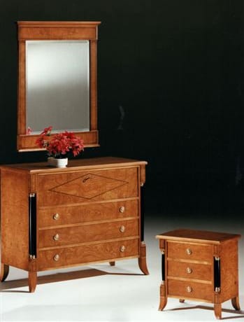2460 chest of drawers, Empire style dresser, for classic bedrooms