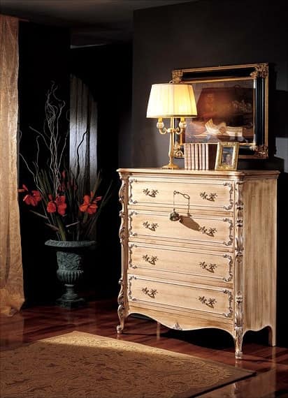 3370 CHEST OF DRAWERS, Chest of 5 drawers, '800 style, for classic rooms