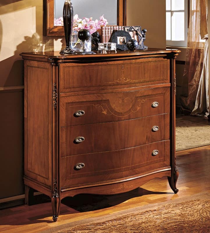 Alice chest of drawers, Wooden chests of drawers for Classic living room