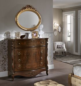 Angelica bedroom drawers, Elegant chest of drawers for bedroom in classic style