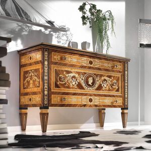 Anthea ANTIQUA597, Chest of drawers inspired by the master cabinetmaker Maggiolini