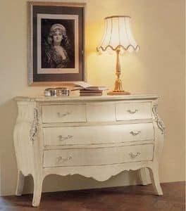 Art. 1131, Classic white chest of drawers ideal for bedrooms
