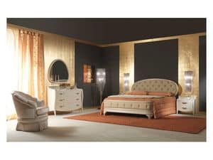 Art. 2010 Chest of Drawers, Classic dresser, for classical style bedroom, in wood