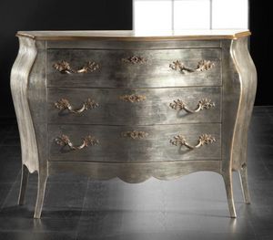 Art. 20484, Silver wooden chest of drawers