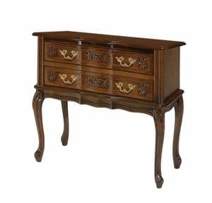Art. 225 Provencal, Chest of drawers in handcrafted wood, with carvings