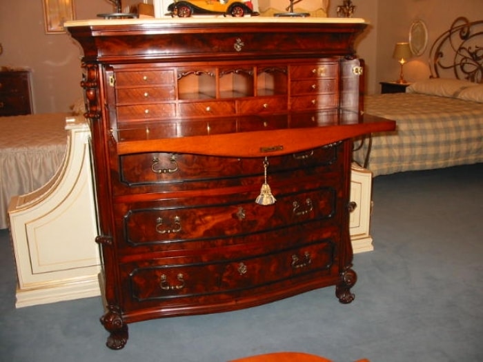 Art.310, Briar chest of drawers, with flap
