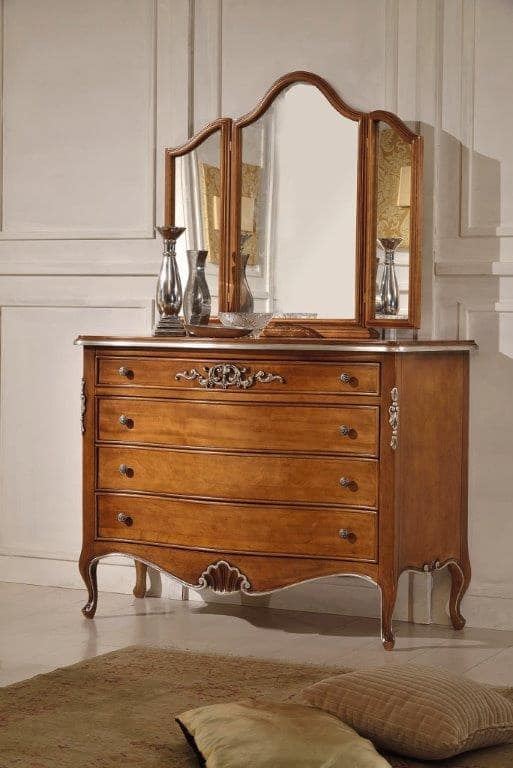 Art. 757, Classic dresser, with floral carvings for houses and hotels