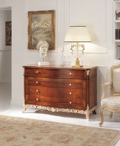 Art. 800/D, Classic chest with drawers, with inlays