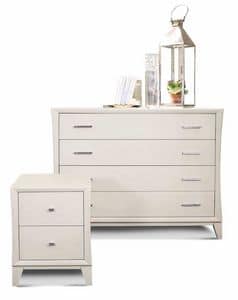 Art. 961, Chest of 4 drawers, classic contemporary style