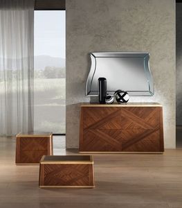 CO22 Contemporary Chest of Drawers, Walnut dresser for classic rooms