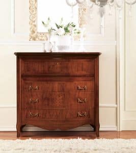 Olympia chest of drawers, Chest of drawers with inlaid stringing, luxury classic