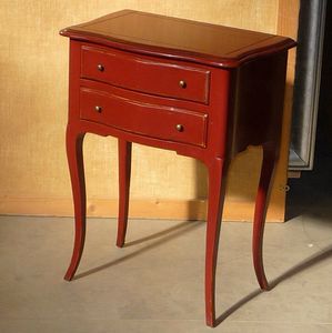 Oreste FA.0074, Red chest of drawers, classic style