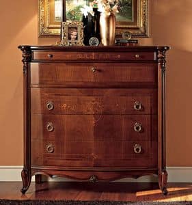 Roma chest of drawers, Dresser handcrafted in classic luxury style