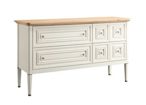 Romantica chest of drawers 5514, Chest of drawers with drawers of various sizes
