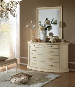 Siena chest of drawers, Dresser with handcrafted decorations